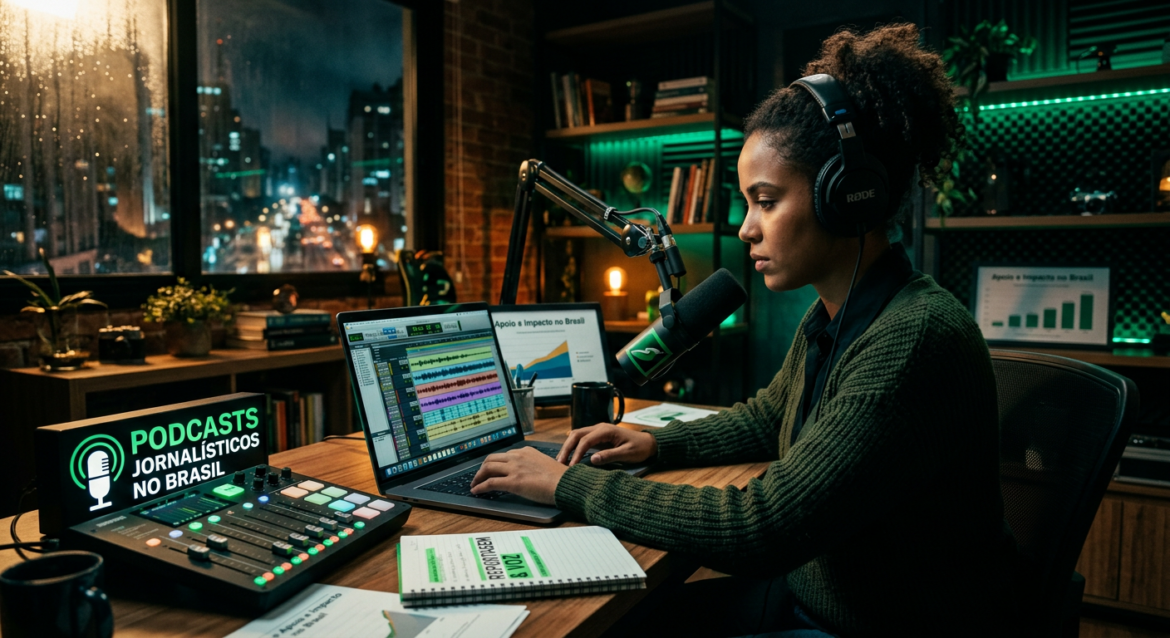AUDIÊNCIA RECORDE: O QUE SÃO PODCASTS JORNALÍSTICOS E COMO SE DESTACAM NO BRASIL EM 2026